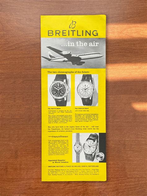 breitling telephone unit registers ad|Breitling Ads, Vintage Magazine Advertisements .